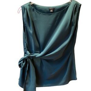 Ann‎ Taylor Forest Green Sleeveless Top XS